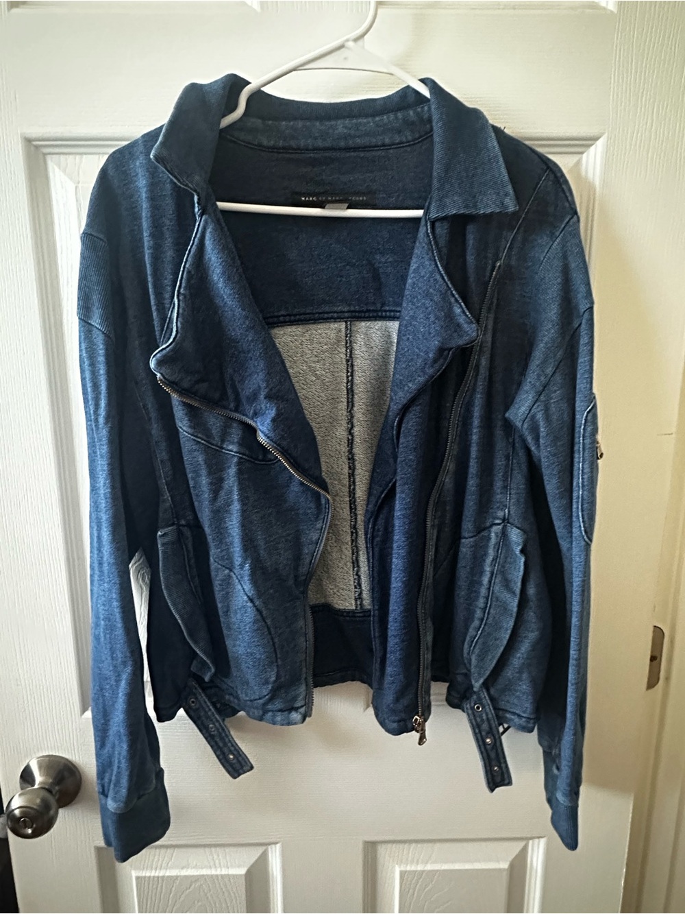Marc By Marc Jacobs Denim Blue Zip-Front Jacket